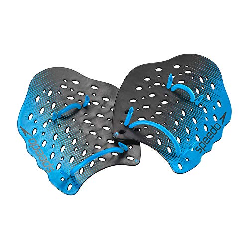 Speedo unisex adult Training Power Plus swimming hand paddles, Blue, Small US - Image 2